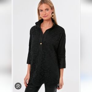 Tuckernuck Black Lace Willow Blouse Size XXL